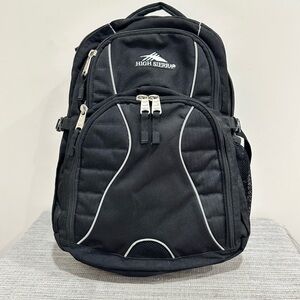 High Sierra Swerve Laptop Backpack Black -Fits up to 17" Laptops EUC